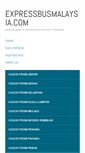 Mobile Screenshot of expressbusmalaysia.com